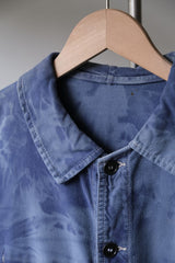 ”SANFOR LAVAFIX” French Vintage Bleached Work Jacket 法國工裝古著 藍染漂白工作夾克