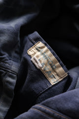”SANFOR LAVAFIX” French Vintage Bleached Work Jacket 法國工裝古著 藍染漂白工作夾克