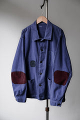 ”HEP” French Vintage Patchwork Work Jacket 法國工裝古著 藍染補丁工作夾克
