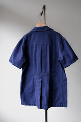 ”ERGY” Vintage Indigo Safari Shirt 古著工裝藍染工作襯衫