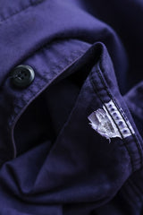 ”ADOLPHE LAFONT” French Vintage Moleskin Work Jacket 法國工裝古著 藍紫色鼴鼠皮工作外套