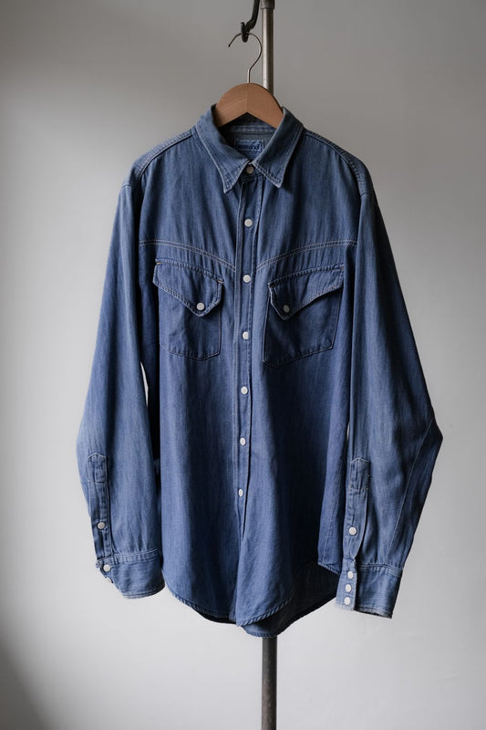 ”ROEBUCKS” 1960’s Vintage Denim Western Shirt 60年代古著丹寧西部襯衫