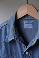 ”ROEBUCKS” 1960's Vintage Denim Western Shirt 60s Vintage Denim Western Shirt