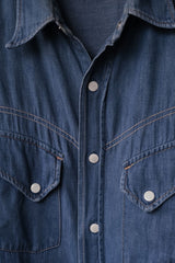 ”ROEBUCKS” 1960's Vintage Denim Western Shirt 60s Vintage Denim Western Shirt