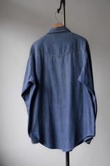 ”ROEBUCKS” 1960's Vintage Denim Western Shirt 60s Vintage Denim Western Shirt