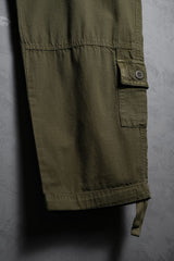 ティンバーランド x クロット FUTURE 73 カーゴトラウザーズ「オリーブグリーン」コラボレーション 刺繍ポケットトラウザーズ