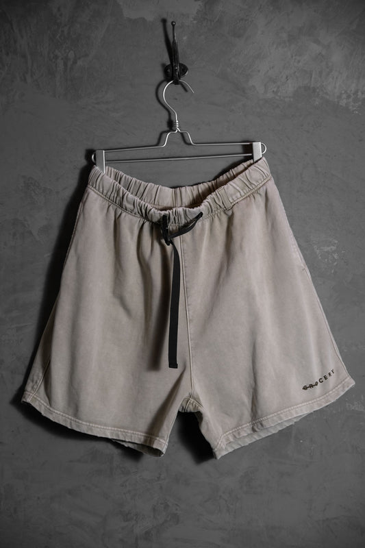 Grocery Snow Washed Distressed Sweat Shorts Hong Kong street brand washed distressed cotton shorts