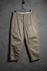 JSHOMESTEAD カーキパッチチノパンツ 日本のセレクトブランド レトロ ブランチライン パッチワーク カーキパンツ 日本製