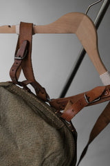 Swiss Army 1958 Vintage Salt & Pepper Mountain Backpack 瑞士軍山岳部隊 胡椒鹽布後背包