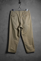 JSHOMESTEAD カーキパッチチノパンツ 日本のセレクトブランド レトロ ブランチライン パッチワーク カーキパンツ 日本製