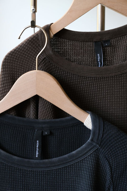entire studios Organic Cotton Waffle Thermal Long Sleeve Tee
