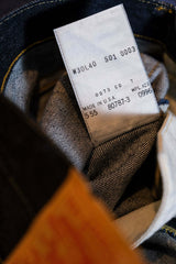 Levi's Vintage Clothing LVC 90's 47501 Selvedge Denim Jeans 555 factory made in the United States with large E original color