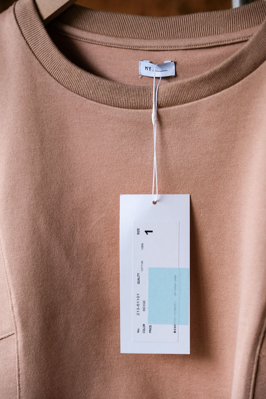 MY Sweatshirt - Beige Japan's 1LDK selection store's brand cotton sweatshirt made in Japan