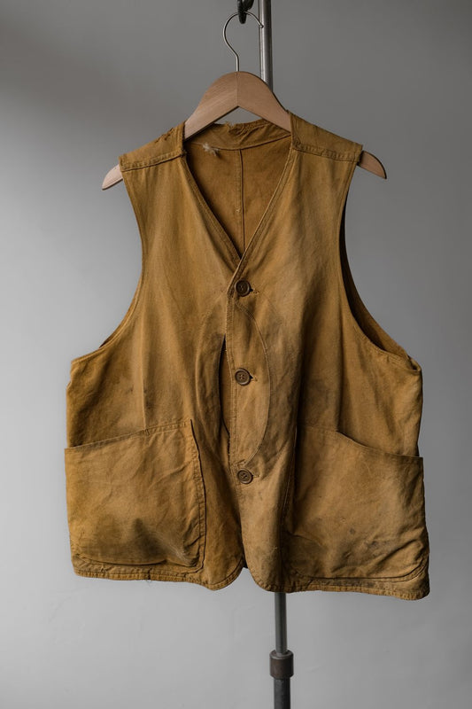 1930~40's "RED HEAD" Half Moon Game Pocket Hunting Vest
