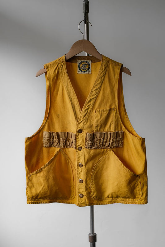 1970’s “Black Sheep” Hunting Vest 古著芥黃色帆布獵裝背心