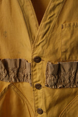 1970’s “Black Sheep” Hunting Vest 古著芥黃色帆布獵裝背心