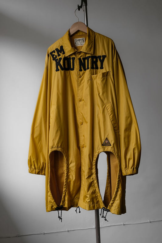 Kapital Kountry Drizzle Nylon Ripper Coat Nylon waterproof buttoned raincoat coat