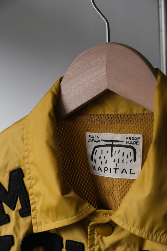 Kapital Kountry Drizzle Nylon Ripper Coat Nylon waterproof buttoned raincoat coat