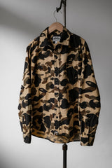 A BATHING APE Camo Flannel Shirt BAPE Ape cotton flannel camouflage shirt made in Japan