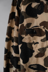 A BATHING APE Camo Flannel Shirt BAPE Ape cotton flannel camouflage shirt made in Japan