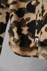 A BATHING APE Camo Flannel Shirt BAPE Ape cotton flannel camouflage shirt made in Japan
