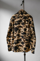A BATHING APE Camo Flannel Shirt BAPE Ape cotton flannel camouflage shirt made in Japan