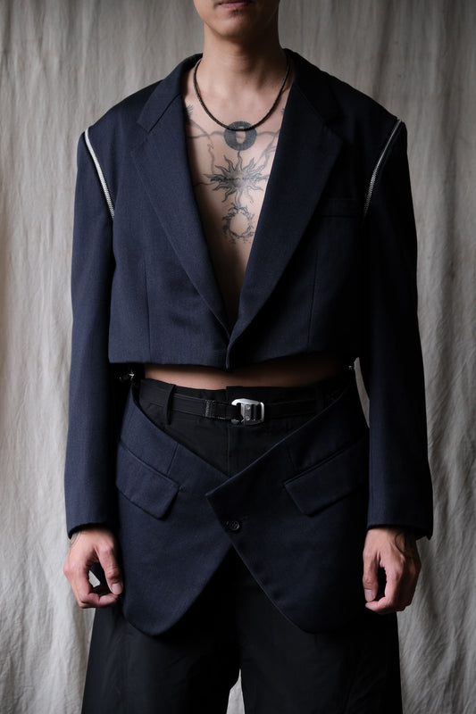 Ban Restructure Shiftable-Zipper Suit Jacket 伴重製可拆式拉鍊西裝外套 (MICHEL RENÉ)