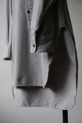 ANACHRONORM Flannel Long Pullover Shirt 日本復古品牌 磨毛棉質長版套頭襯衫 日本製
