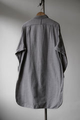 ANACHRONORM Flannel Long Pullover Shirt 日本復古品牌 磨毛棉質長版套頭襯衫 日本製