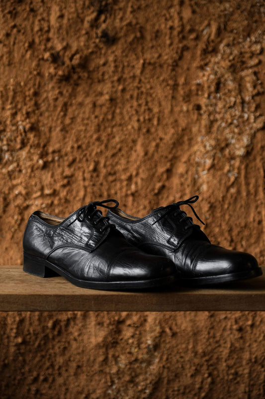 イタリア製ヴィンテージ「マレリ」本革ダービーシューズ