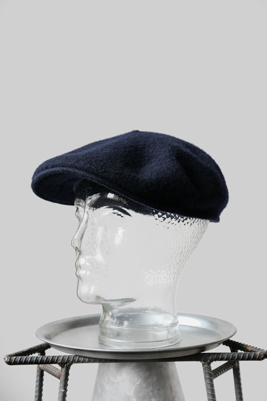KANGOL ヴィンテージウールフラットベレー帽 英国製カンガルーウールベレー帽