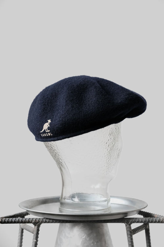 KANGOL ヴィンテージウールフラットベレー帽 英国製カンガルーウールベレー帽