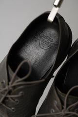 Dr. Martens Crocodile Embossed Leather Shoes Dr. Martens Crocodile Embossed Leather Three-Eye Martin Shoes Dark Green