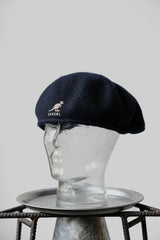 KANGOL ヴィンテージウールフラットベレー帽 英国製カンガルーウールベレー帽