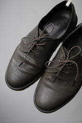 Dr. Martens Crocodile Embossed Leather Shoes Dr. Martens Crocodile Embossed Leather Three-Eye Martin Shoes Dark Green