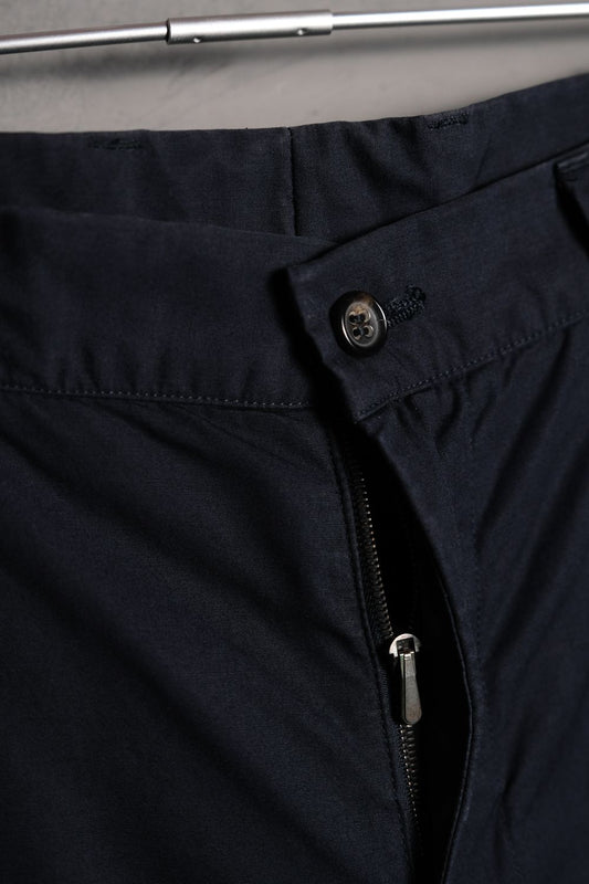 2000s JIL SANDER Cotton Straight Pants Navy cotton straight casual pants