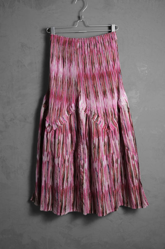 イッセイミヤケ サイケデリックプリント プリーツスカート