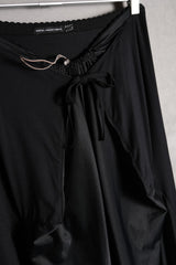 Marithe Francois Girbaud 2000's Mix Fabric Skirt French designer brand different material splicing structure long skirt