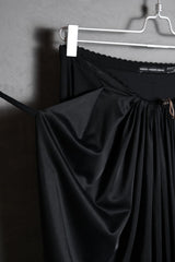 Marithe Francois Girbaud 2000's Mix Fabric Skirt French designer brand different material splicing structure long skirt