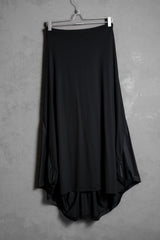 Marithe Francois Girbaud 2000's Mix Fabric Skirt French designer brand different material splicing structure long skirt