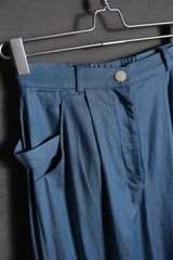 tan tan Denim Wide Leg Pants 台灣設計師品牌 薄丹寧反折寬褲