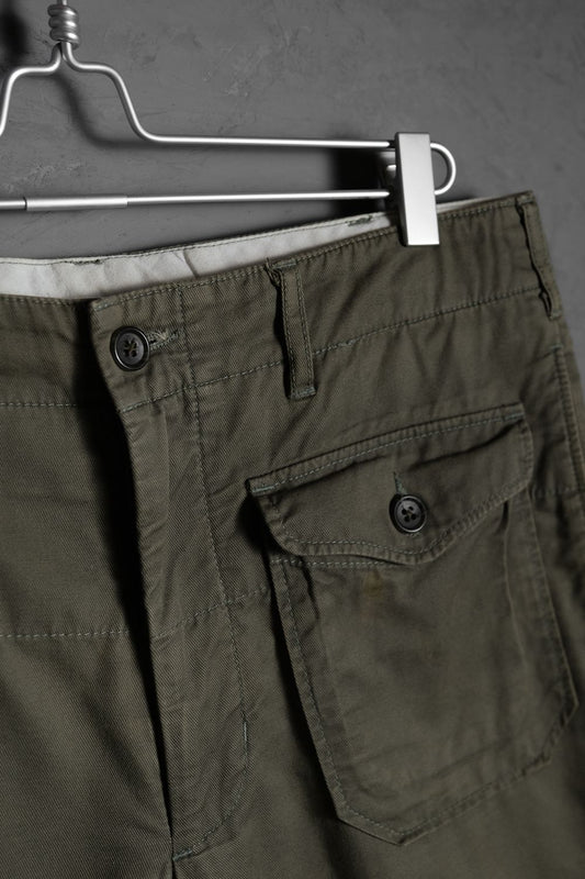 Engineered Garments Cotton / Linen Shorts Japanese designer brand cotton and linen pocket shorts made in the USA