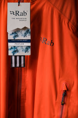 Rab Men's Kinetic Alpine Jacket - Firecracker British outdoor brand waterproof and breathable mountaineering jacket