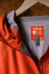 Rab Men's Kinetic Alpine Jacket - Firecracker British outdoor brand waterproof and breathable mountaineering jacket