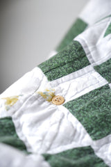 Vintage Quilted Open Collar Shirt