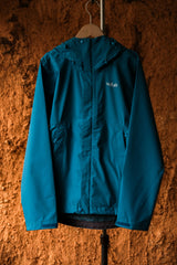 Rab Downpour Eco Jacket British outdoor brand lightweight windproof and waterproof hooded jacket for women