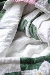 Vintage Quilted Open Collar Shirt