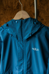 Rab Downpour Eco Jacket British outdoor brand lightweight windproof and waterproof hooded jacket for women