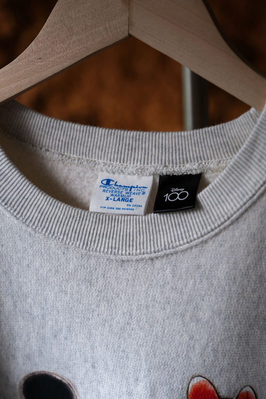 Champion x BEAMS Disney 100週年 Reverse Weave Sweatshirt 紀念大學T