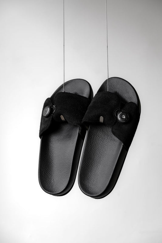 PTARMIGAN Suede Slide Thunderbird Japanese shoe brand knob elastic suede functional sandals